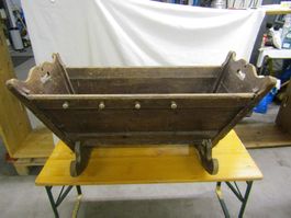 Antike Krippe Wiege Kinder Schaukelbett 100 X 45 X 50 hoch