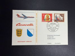 Swissair Erstflugbrief Stuttgart-Zürich 1967