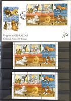 1996 Gibraltar Welpen  FDC + Kleinbogen ** und ET
