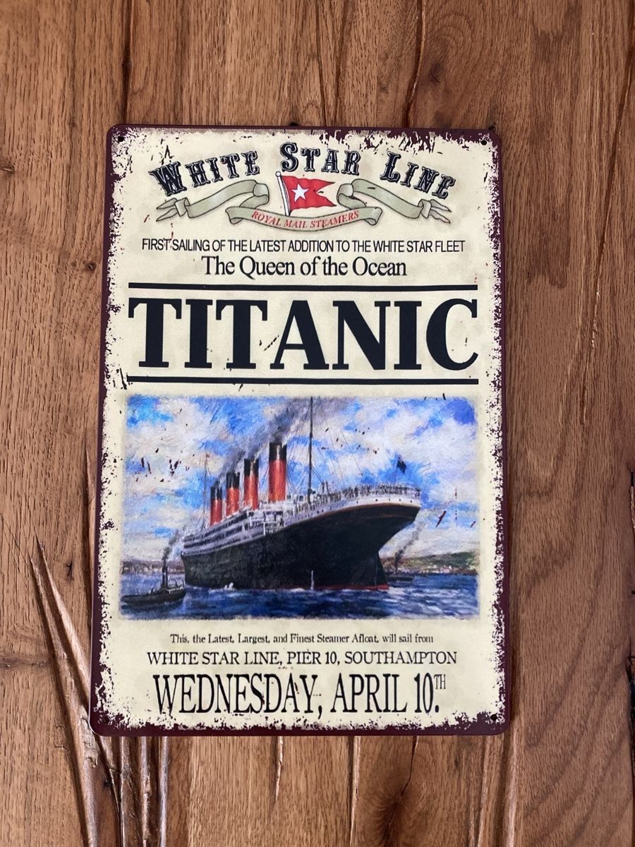 Insegne: Titanic - schönes Blechschild – Nuovo e nell'imballaggio originale da Bremgarten AG venduto da Eurotiz 1