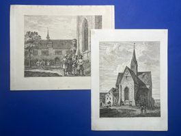 CAPPEL - Kappel a.A. - 2 Originalstiche - F. Hegi