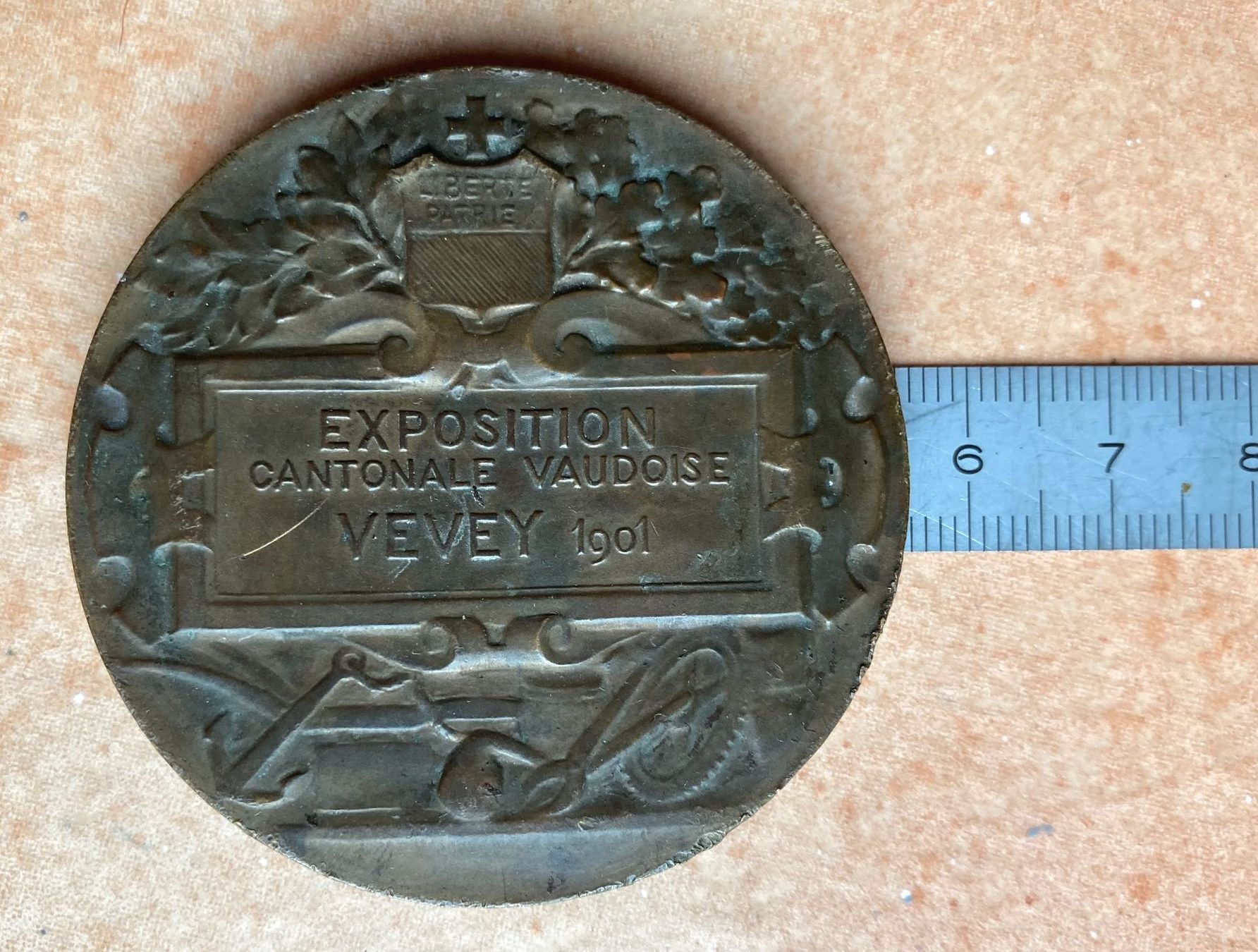 Médailles: Médaille Exposition cantonale Vaudoise - Vevey 1901 – D'occasion à Versoix par HELVETICA_1 2