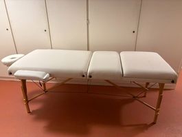 Massageliege 3-Zonen weiss
