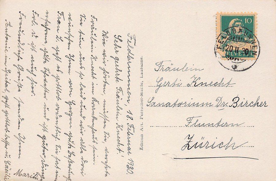 Cartoline postali: Solothurn, Rötibrücke, gelaufen 1930 – Usato da Frauenfeld venduto da POML 1