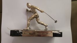 Figur Armeemeister Lenk  1948 Ski SASTE Kunstgewerbe Militär