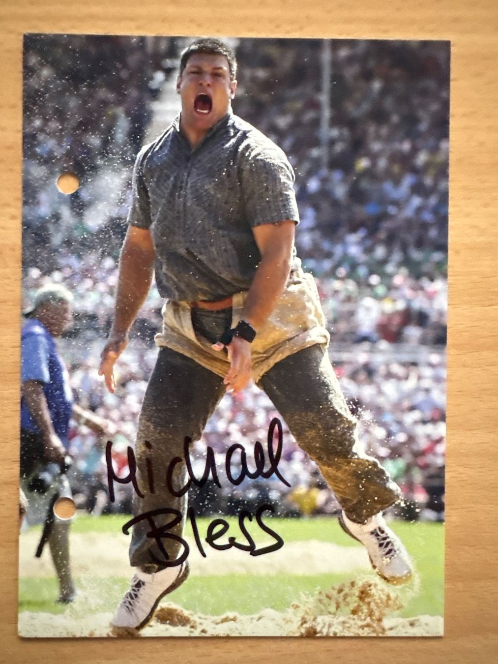Autographes: AUTOGRAMMKARTE Michael Bless SCHWINGER – D'occasion à Ibach par lisch3