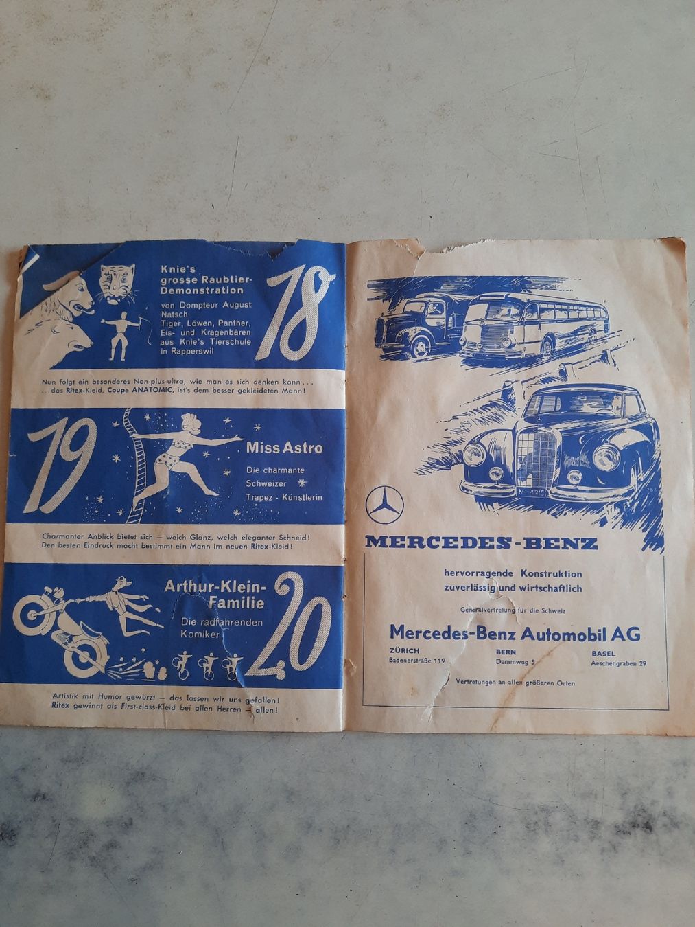 Dokumente: Circus Knie Programmheft 1953 – Gebraucht aus Nottwil von mar_jqm7 7