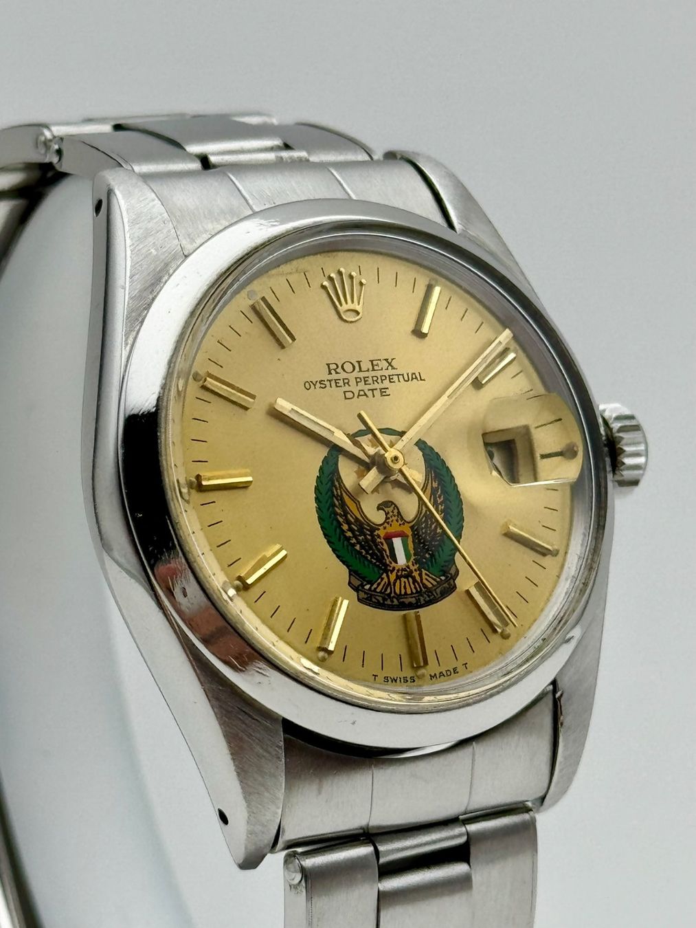 Rolex Orologi: Rolex Oyster Perpetual Date ref.1500 UAE Armed Forces Crest – Usato da Lausanne venduto da Waltana 5