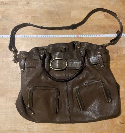 BOGNER  Leder Handtasche / Shopper – Dunkelbraun – Gros