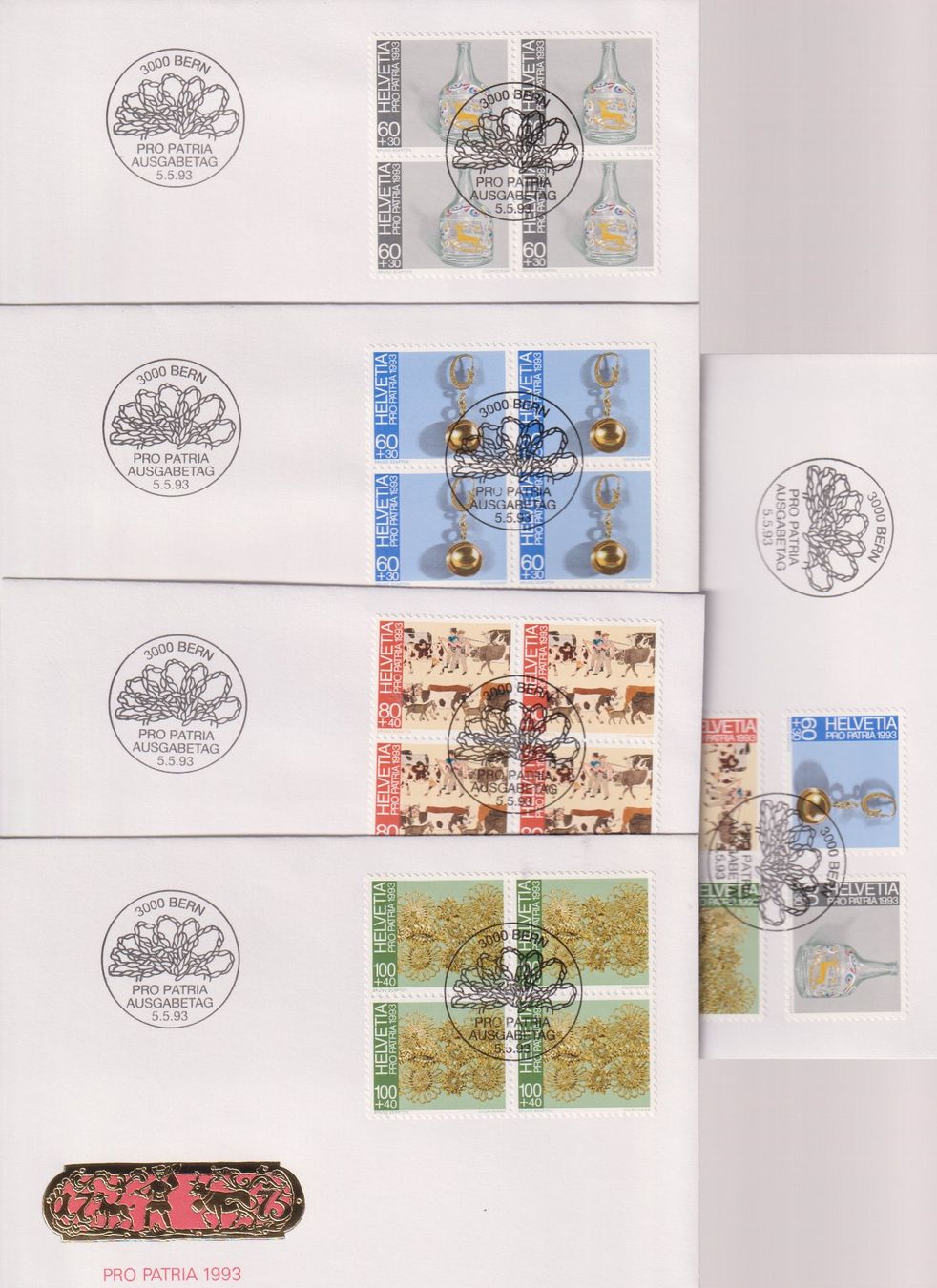 Tutti i francobolli: PP-FDC-Serie 1993. Mit 4-er-Block's. – Nuovo (secondo la descrizione) da Koblenz venduto da Boerse6