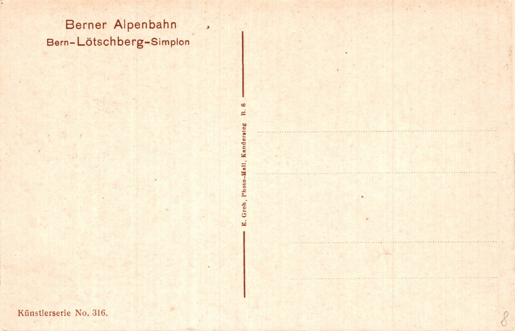 Cartoline postali: Löstchbergbahn. Bahnhof Kandersteg – Usato da Bronschhofen venduto da Astore 1
