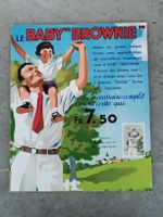 Alte original Karton Werbung KODAK Baby Brownie Kamera 1940
