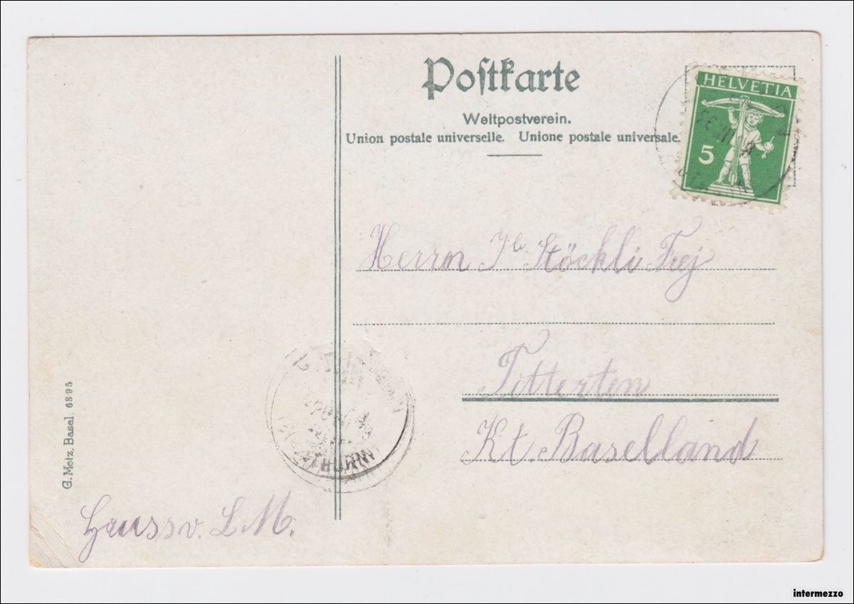Cartes postales: Gempen SO // Gruss Gempenfluh Litho // 1904 – D'occasion à Basel par intermezzo12 1