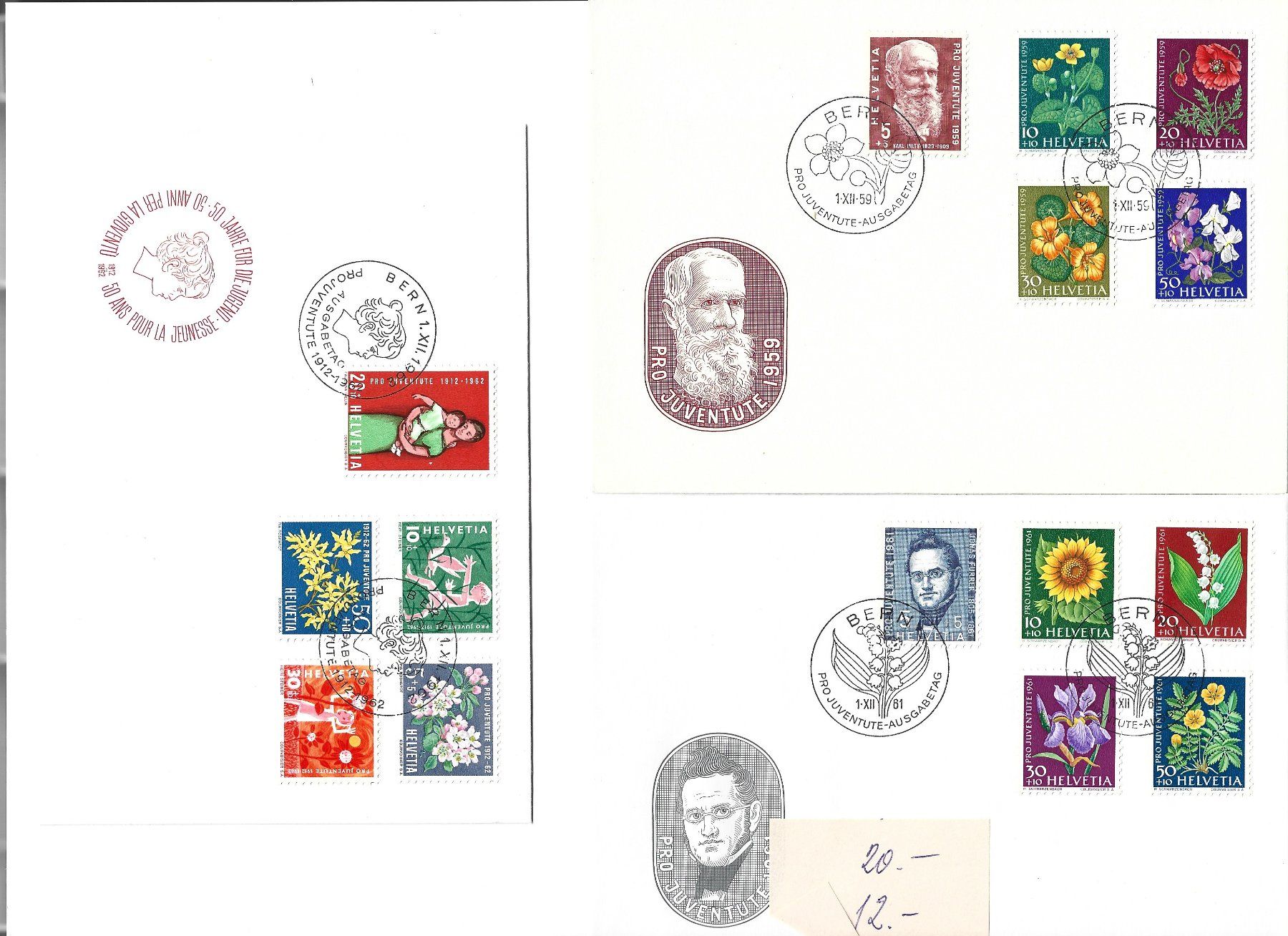 Tutti i francobolli: 8 FDC – Usato da Delemont venduto da toutdubon11 1