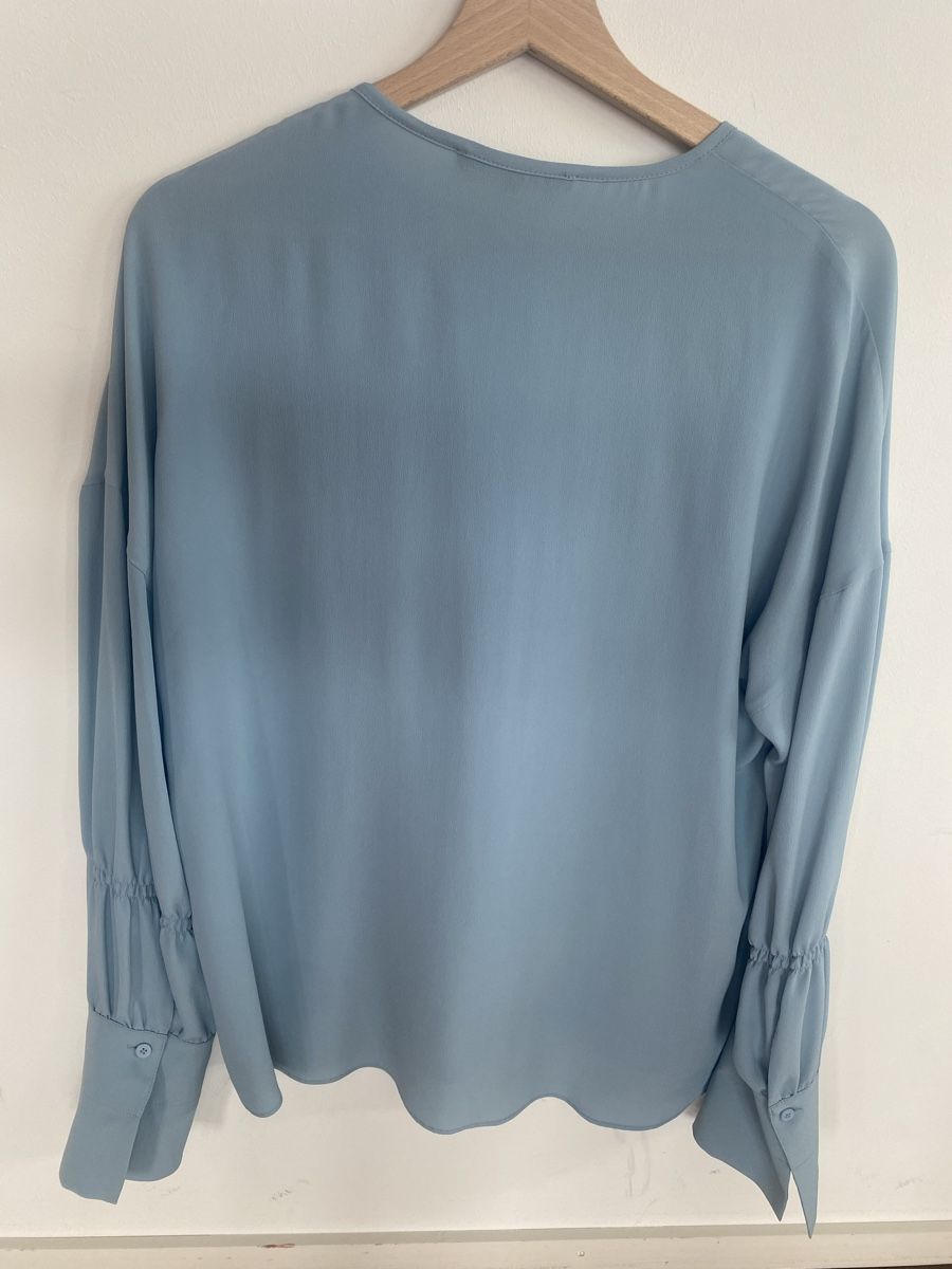 Luisa Cerano Camicette: Luisa Cerano Bluse Acetat und Seide Gr. 36 hellblau – Nuovo (secondo la descrizione) da Meggen venduto da 6003Luzern 2