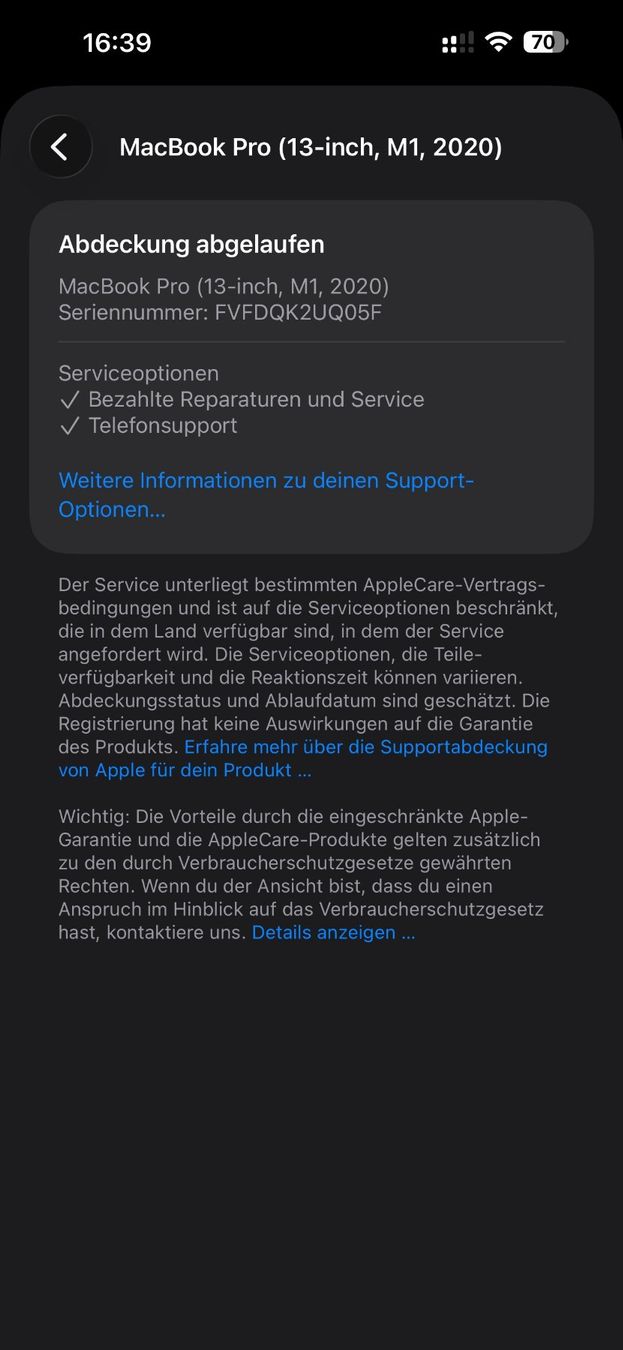 Apple Notebook: MacBook Pro  M1 13 zoll 2020 – Difettoso da Au SG venduto da bah_6f5w 5