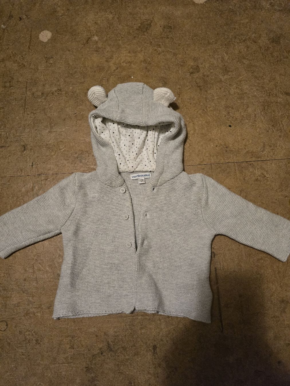 Vestes & Manteaux: Veste à capuche bébé gris 67cm verbaudet  – D'occasion à Founex par Vivi.dressing