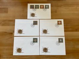 Ersttags Briefe Serie Elemente / Fürstentum Liechtenstein