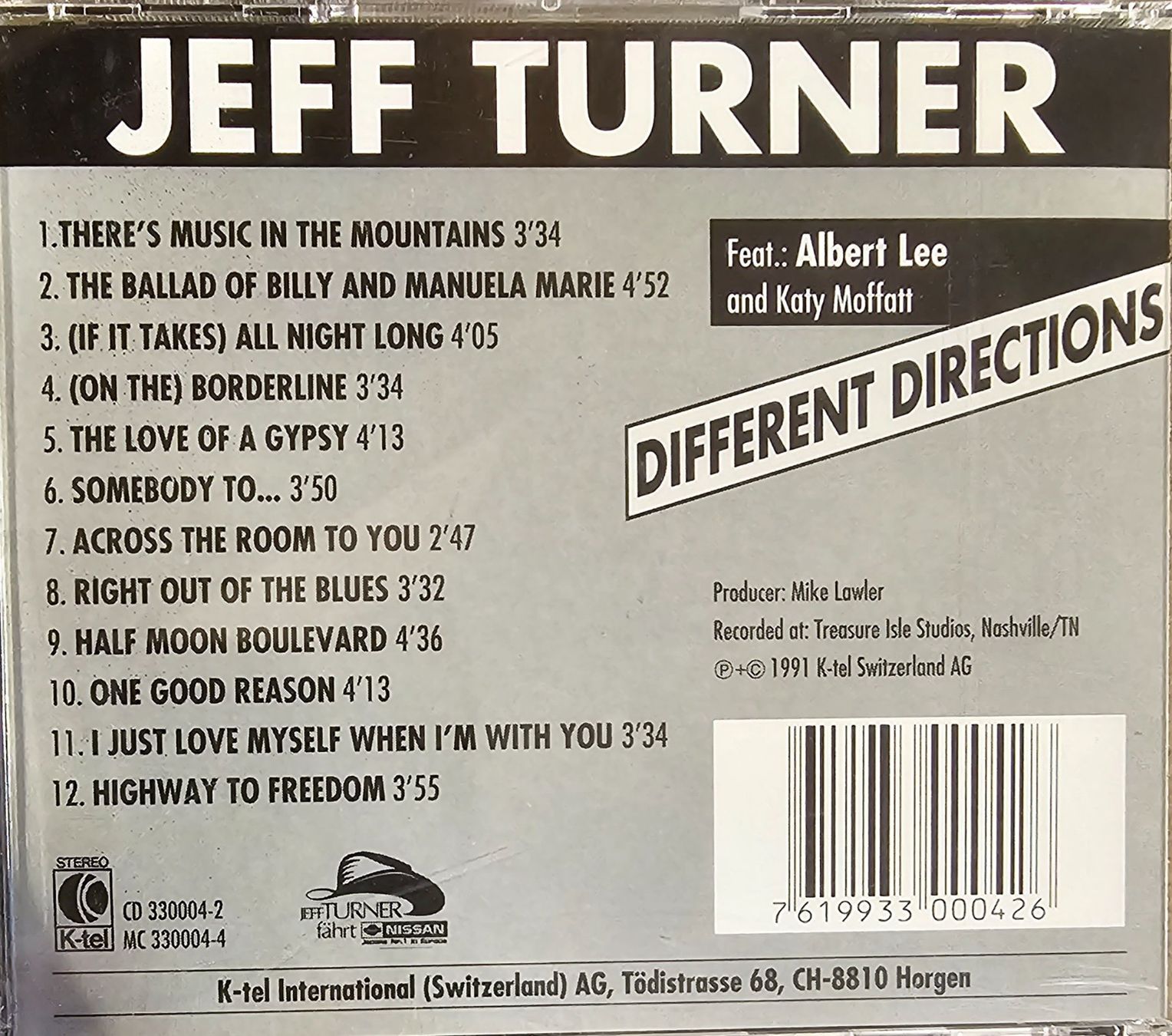 CD: Jeff Turner – Different Directions – Usato da Wahlen b. Laufen venduto da Cg10 2