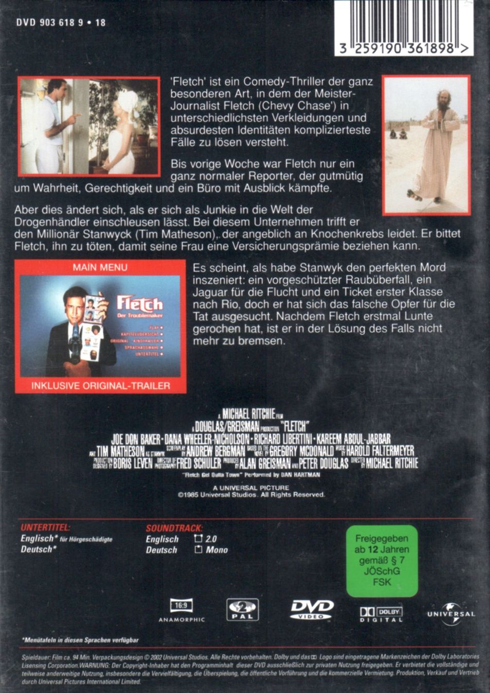 Alle DVDs: DVD: Fletch - Der Troublemaker (mit: Chevy Chase) – Gebraucht aus Tägerig von fil_f8k6 1