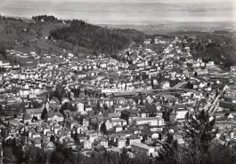St. Gallen Flugaufnahme gegen osten 1969