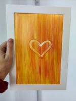 Love ist easy - Original Acrylbild - DinA4, Jupo-Papier