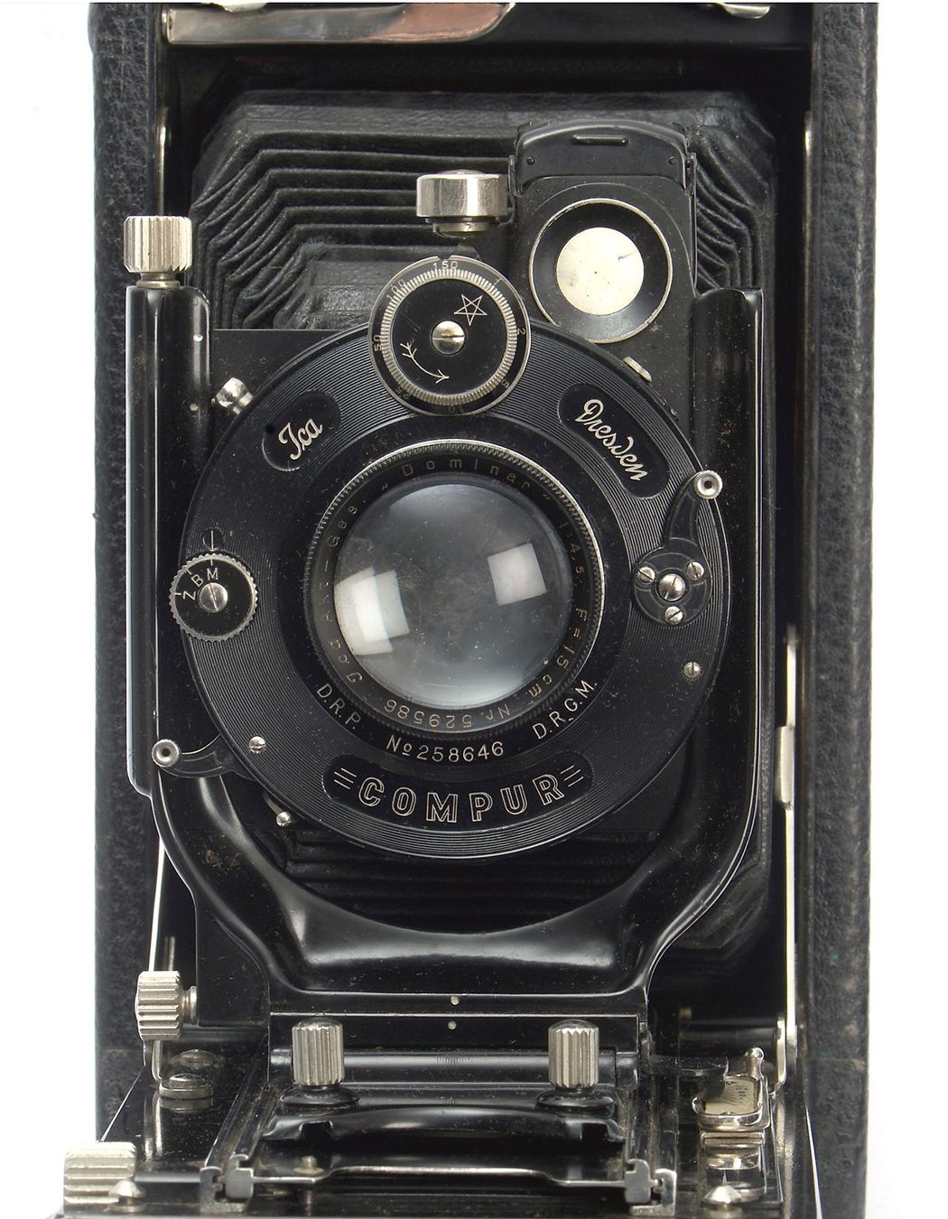 Fotocamera: gr. ICA Klappkamera mit Dominar 15cm 4.5 – Usato da Bubendorf venduto da zimmers_creativteam 4