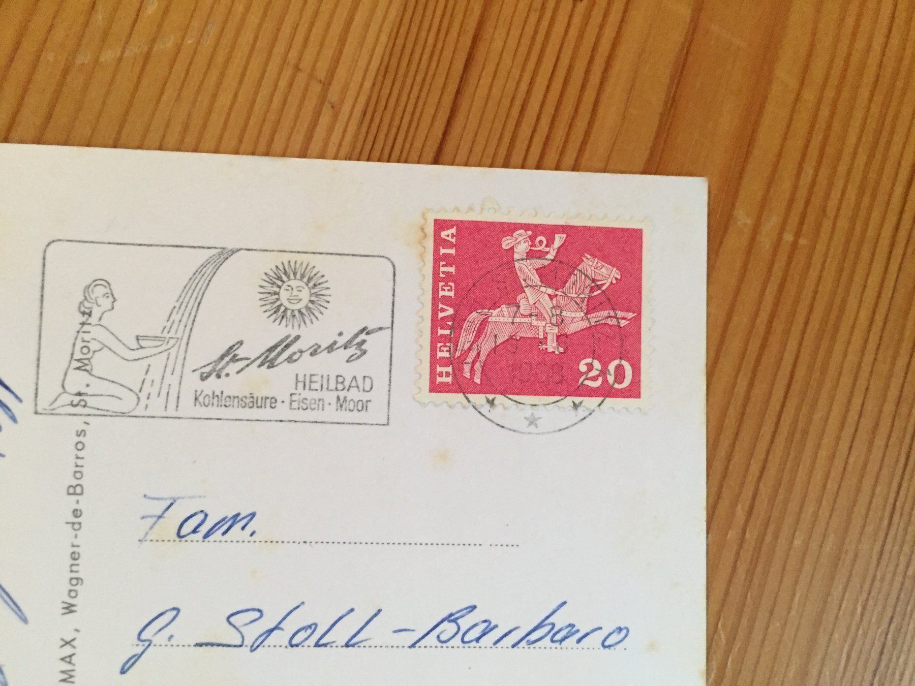 Ansichtskarten: Champfèr - St. Moritz - AK 1968 – Gebraucht aus Oberuzwil von Henri09 1