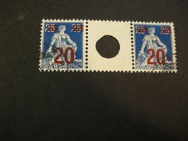 ZWISCHENSTEG GROSSE LOCHUNG S 17, SBK 240.-, SCHÖNER STEMPEL