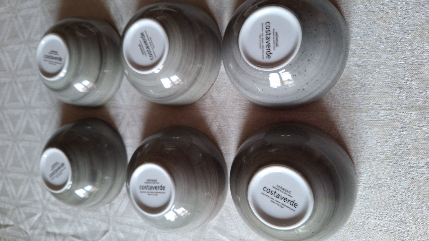 Ciotole: 6 Muesli-Schalen grau/ weiss "Costaverde" – Usato da Arlesheim venduto da shopradl 4