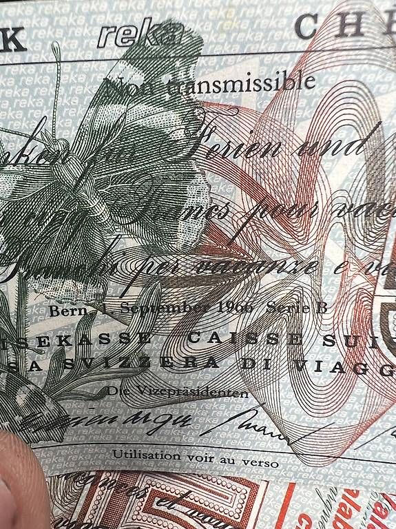 Banconote: Chèque Reka septembre 1966 – Usato da Fleurier venduto da danimani