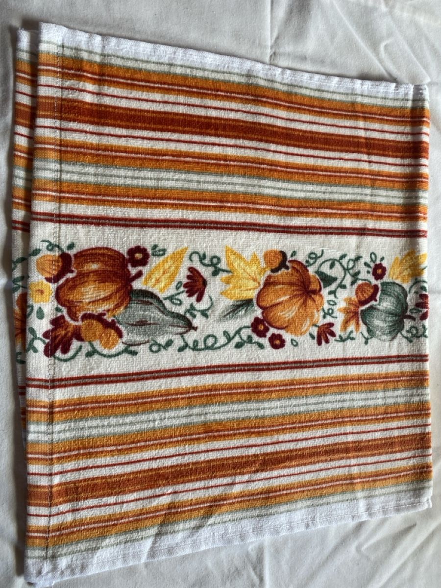 Komplettküchen: Fall Kitchen kitchen Towel, Pumpkins and Stripes – Neu und originalverpackt aus Buttikon SZ von Maxwelltime 1