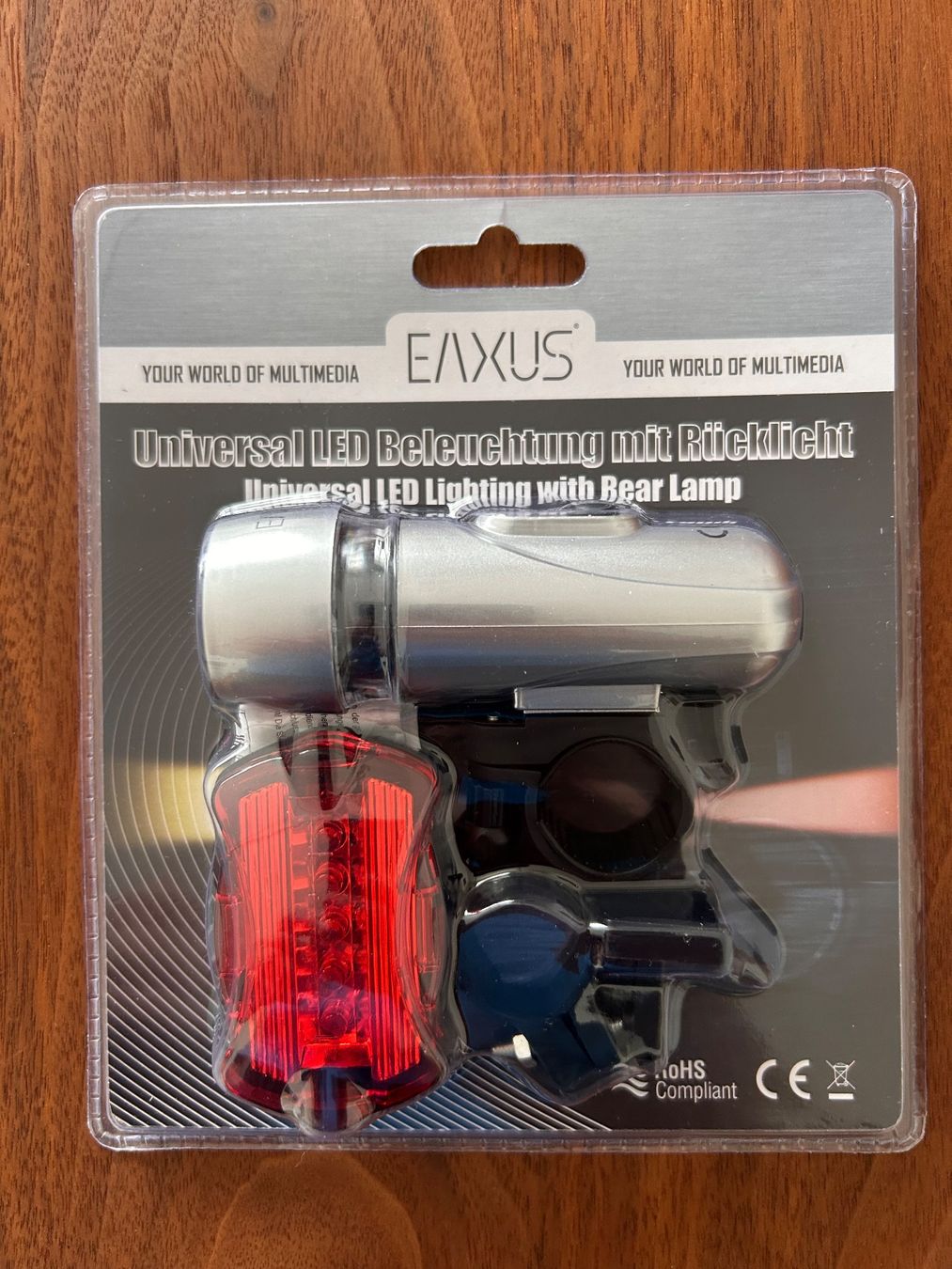Pièces détachées: Fahrrad Licht EAXUS NEU – Neuf avec emballage d'origine à Wettingen par Luxine