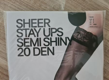 Bas de cuisse noir(S)"H&M"Made Italie(ENVOI 1fr)