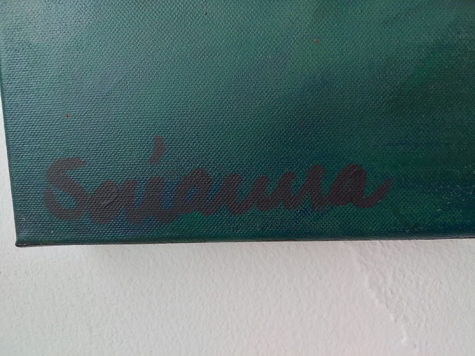 Dipinti: Berglandschaft Gemälde, Original auf Leinwand. – Usato da Brunnen venduto da Livianda 1