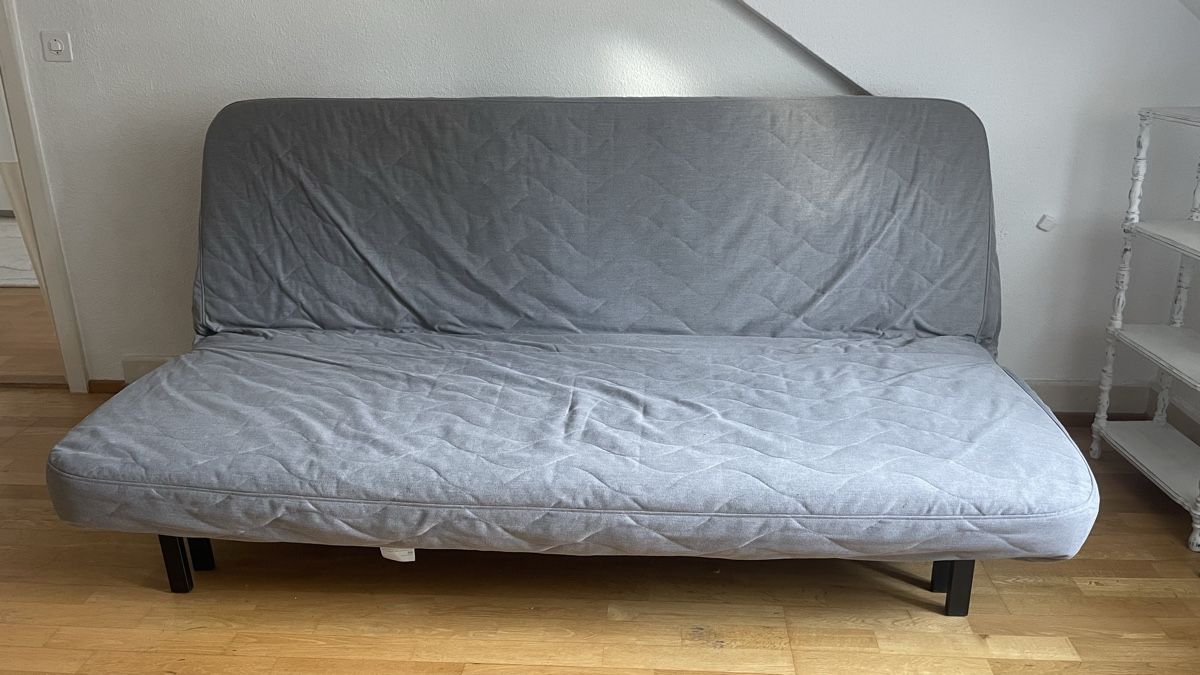 Divani: 3er-Bettsofa von IKEA, grau/beige – Usato da Zürich venduto da samantha.123