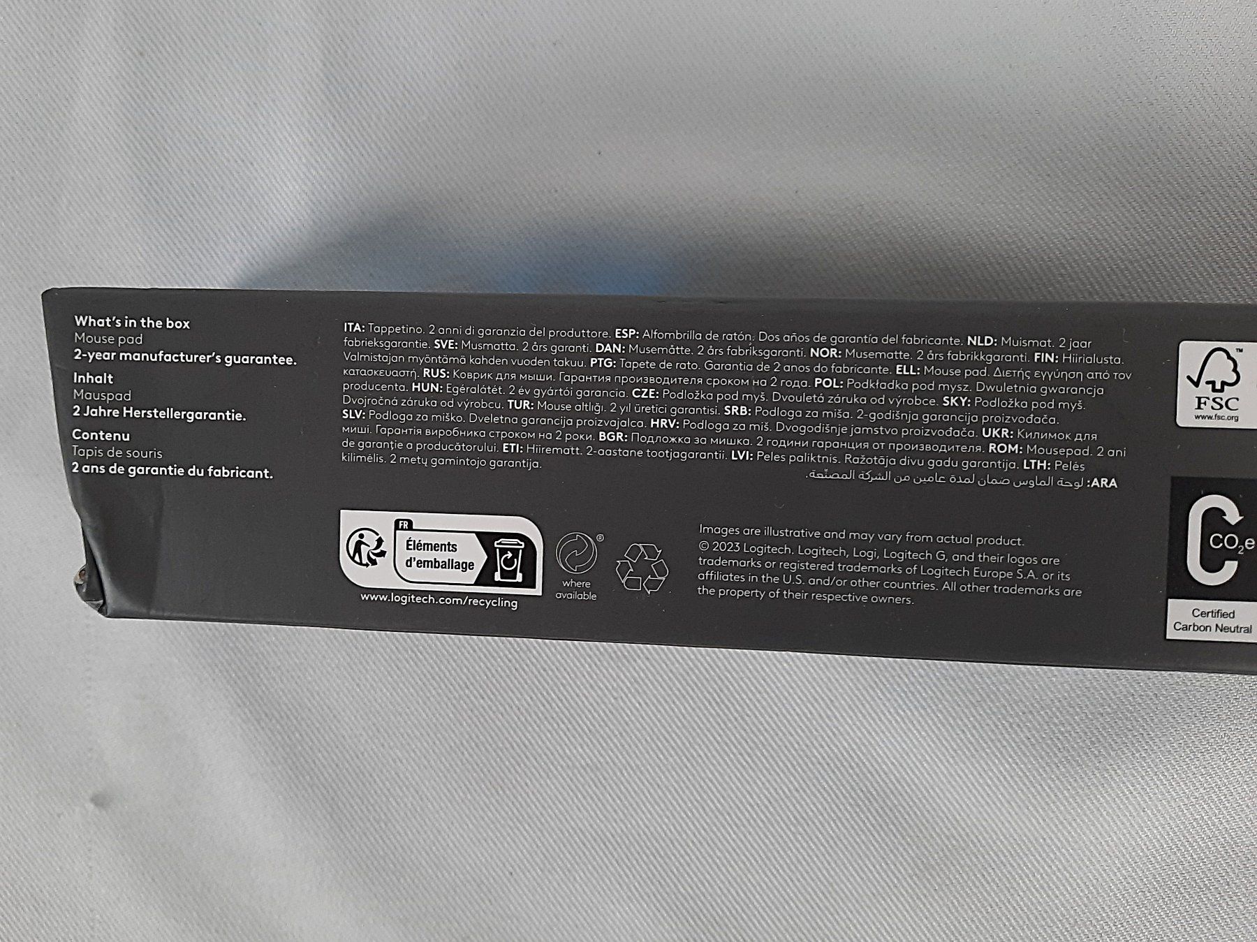 Logitech Tappetini per mouse: LOGITECH G240 Gaming-Mauspad – Nuovo (secondo la descrizione) da Beinwil am See venduto da Restwert_Beinwil 5