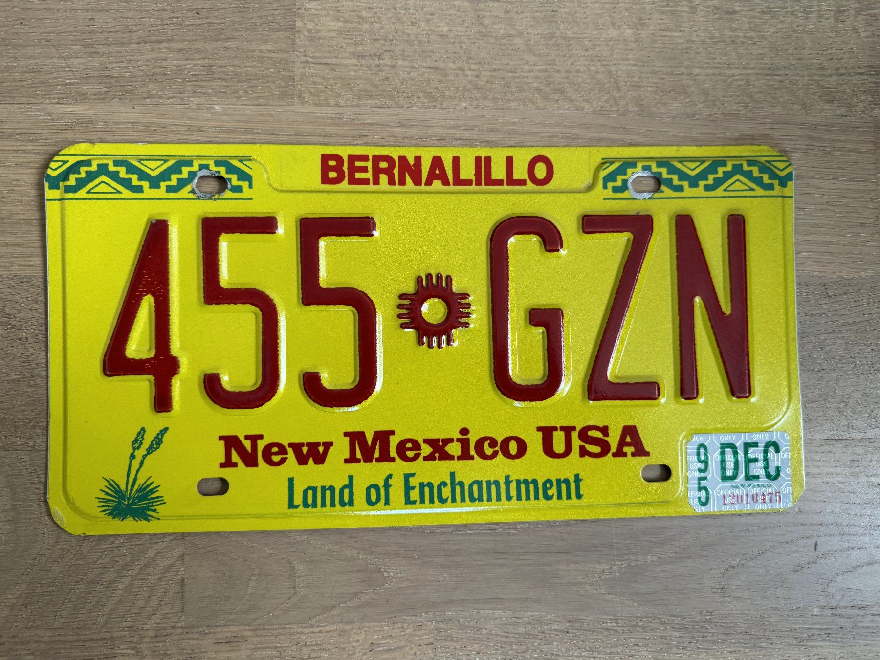 Schilder: Autokennzeichen Nummerschild New Mexico USA – Gebraucht aus Greifensee von Siviez