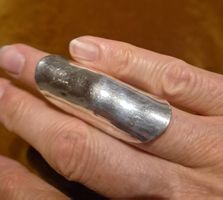 Extravaganter Ring, Silber 925, Groesse 18 mm, 10 g 