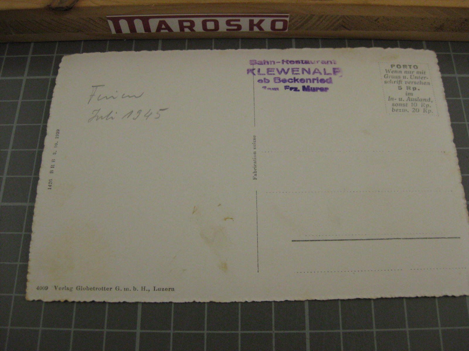 Cartoline postali: Schwebebahn Beckenried-Klewenalp, ., Kleinformat – Usato da Malters venduto da Marosko 1