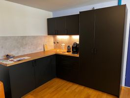 Küche - Kühlschrank & Garderobe Eckmöbel ohne Wasseranschlus