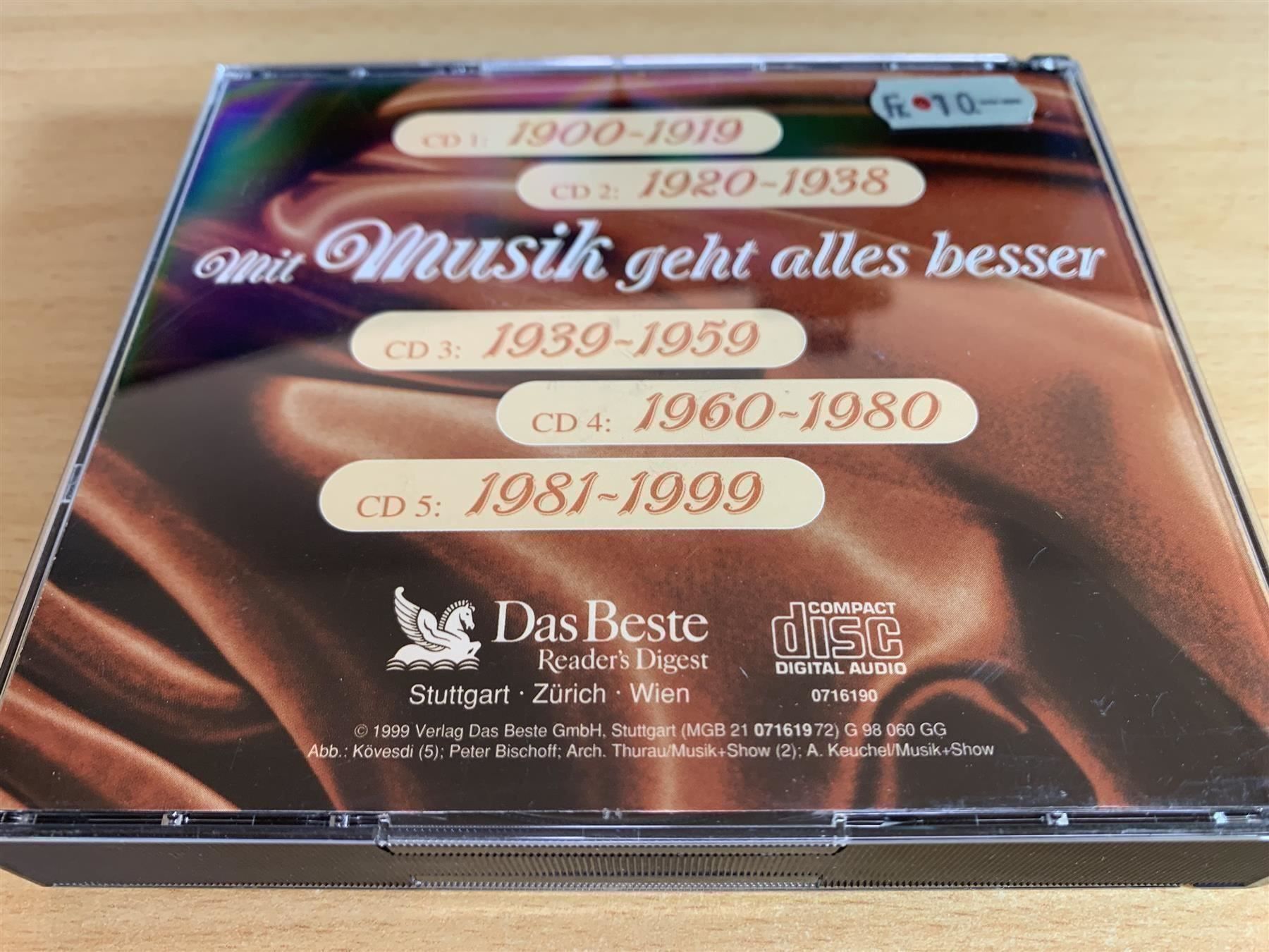 CDs: Mit Musik Geht Alles Besser - 5 CD – Gebraucht aus Rikon im Tösstal von Alpenmutz 1