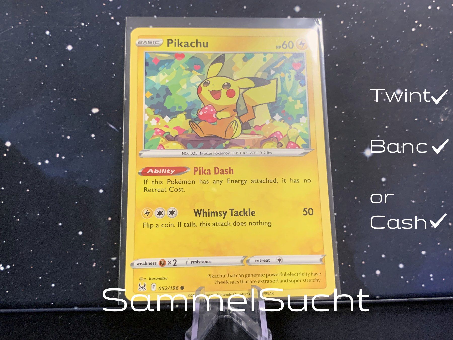 Pokémon Carte collezionabili: Pokemon ⚡ Pikachu #52 Lost Origin – Usato da St.Gallen venduto da SammelSucht