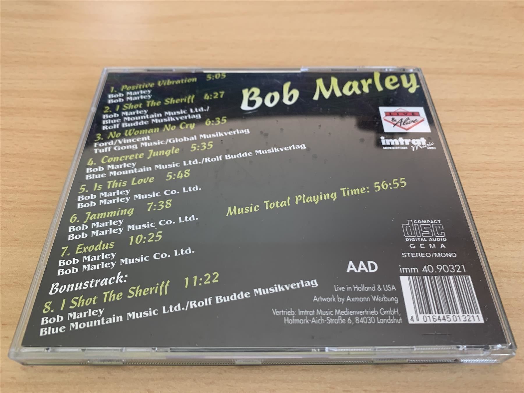 CDs: Bob Marley – Bob Marley – Gebraucht aus Rikon im Tösstal von Alpenmutz 1