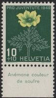 10 Rp. Schwefel-Anemone mit TAB (Anémone couleur de soufre)