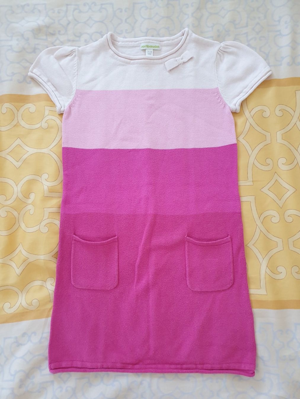 Vertbaudet Vestiti & Gonne: Strickkleid Mädchen Gr. 114 – Usato da Emmetten venduto da Hornberger