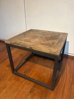 Lounge Tischli Holz & Metall 60x60x50 – Industrial