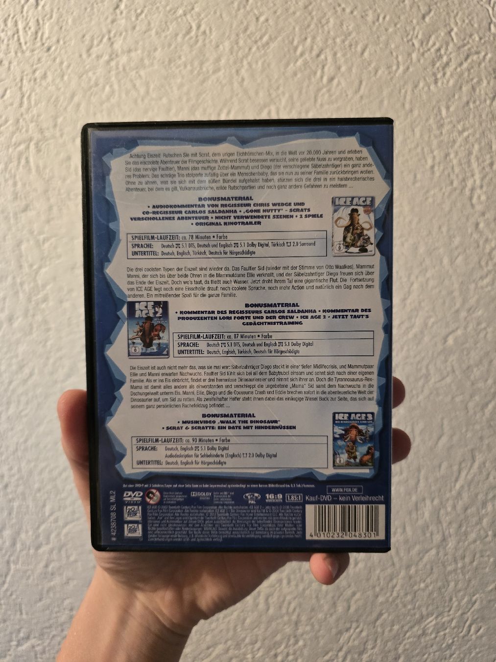 Tutti i DVDs: ICE AGE 1, 2 & 3 DVD – Usato da Grandval venduto da Golumbus 1