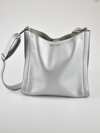 Orciani Tasche, silber, soft Leder