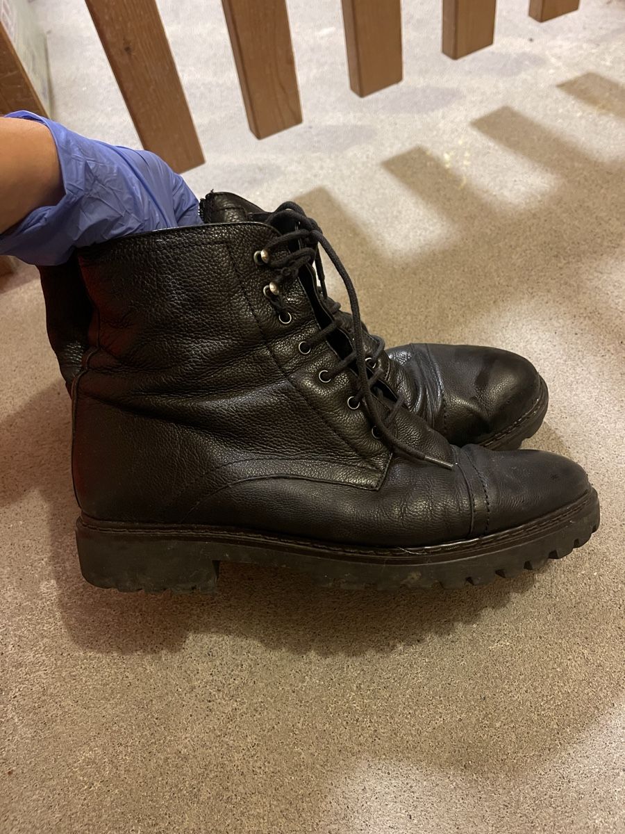 Globus Scarpe da donna: Schwarze Winterboots von Globus, echt Leder, Gr 39 – Usato da Horgen venduto da Ed0 2